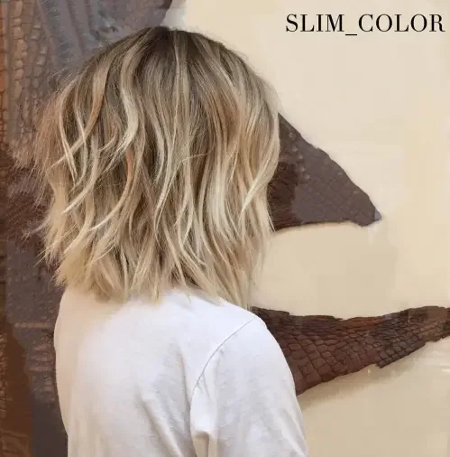 Wavy Blonde Shoulder Crop