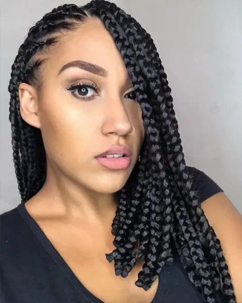 Asymmetrical Braided Lob Style