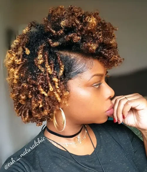 Golden Curl Twist Updo