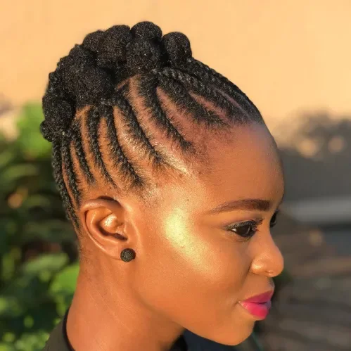 Traced Back Cornrow Fade