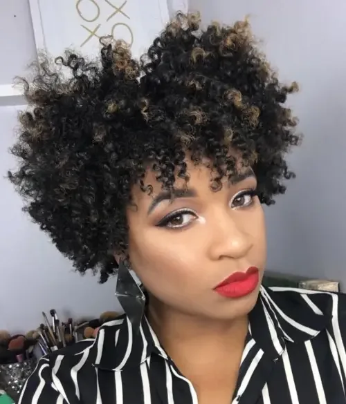 Bushy Afro With Controlled Shape