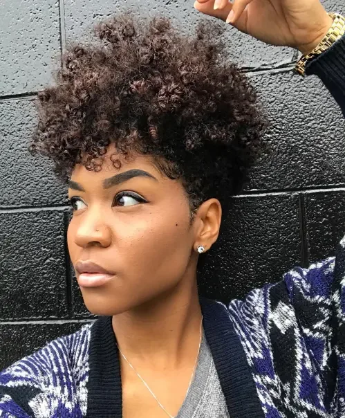Dense Curly Round Puff