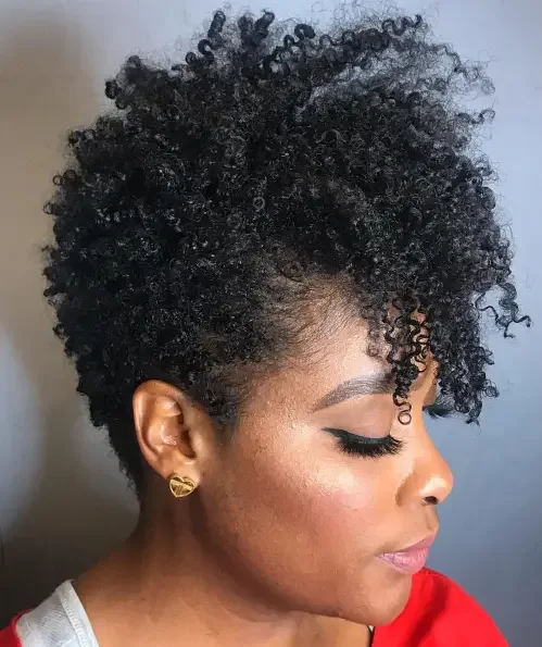 Curly Side-Swept Pixie