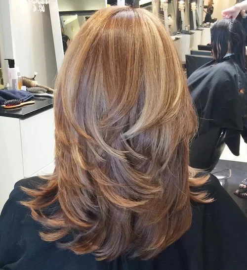 Layered Waves For Thick Long Hair