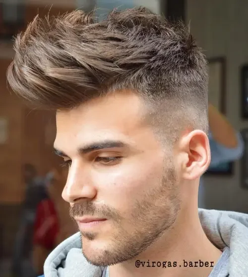 Quiff With Textured Short Sides