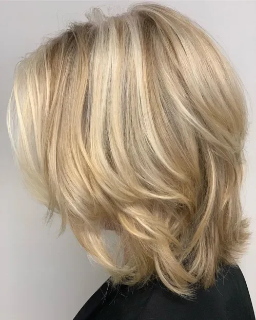 Classic Blonde Shag With Long Layers