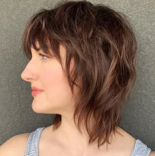 Chocolate Shag With Micro Fringe