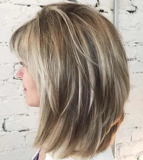 Neutral Blonde Shag With Wisps