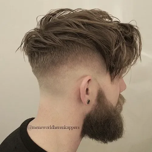 Messy Curly Top With Faux Hawk