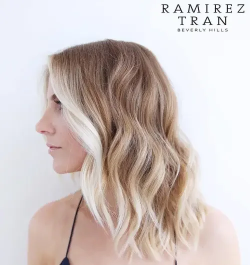 Long Wavy Blonde Beach Cut