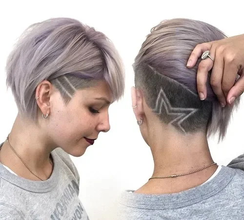 Asymmetrical Bob With Undercut