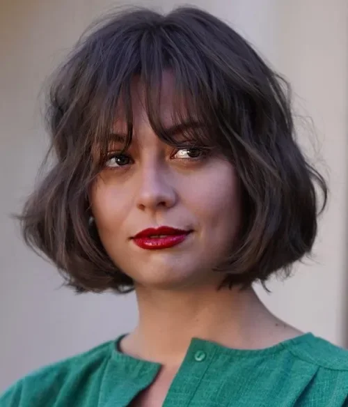 Jaw-Length Bob With Soft Bangs