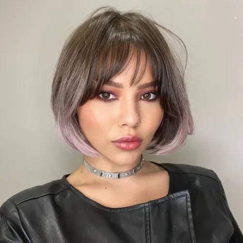 A-Line Bob With See-Through Bangs