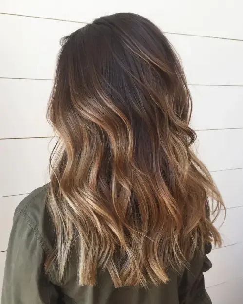 Bronde Ribbon Balayage With Waves