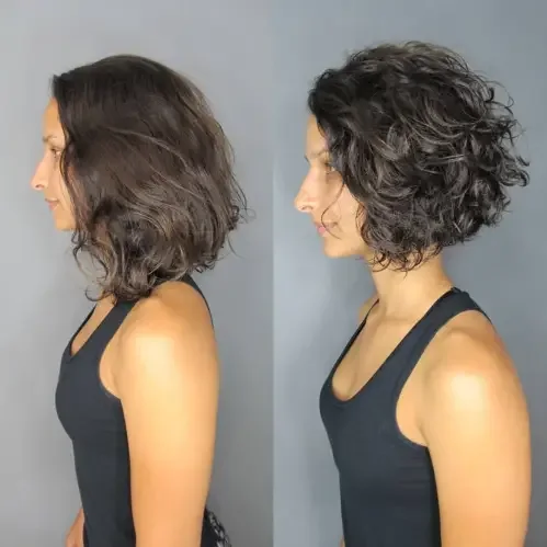 Feathered Wavy Layered Bob