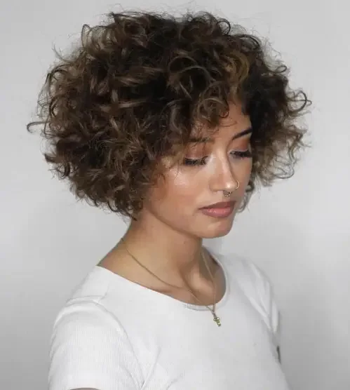 Short Curly Volume Pixie
