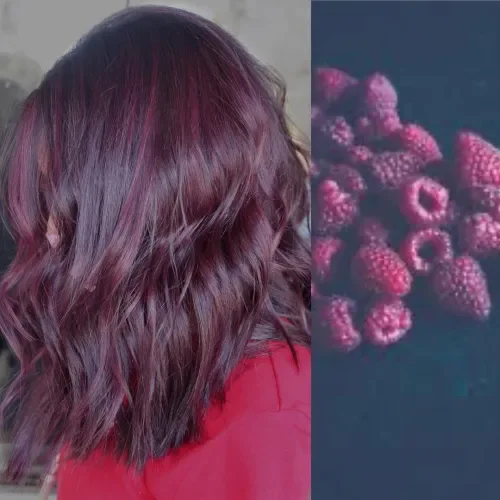 Deep Purple Bob With Purple Highlights