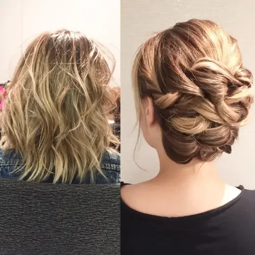 Twisted Rope Chignon With Volume