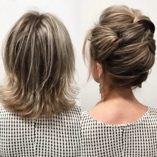 Classic Blonde Chignon With Texture