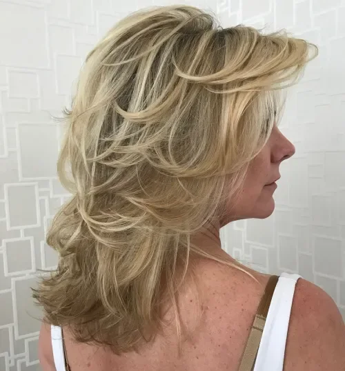 Long Shaggy Feathered Cut