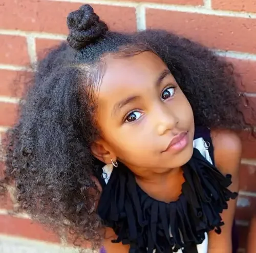 Side Twist Puffs With Bow