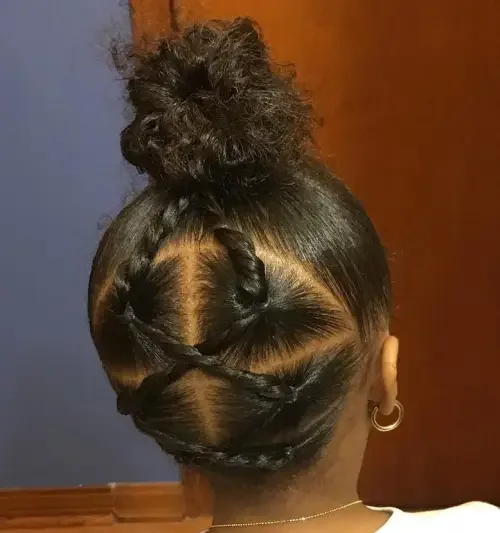Criss-Cross Bun With Tight Wrap