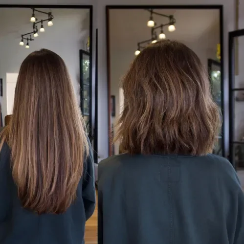 Back-Neck Length Wavy Lob Lob
