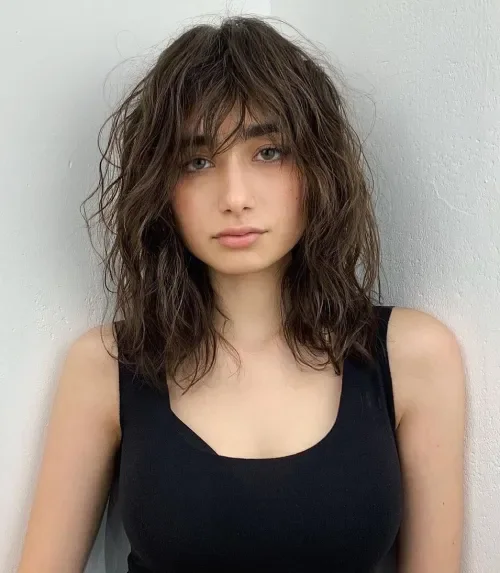 Messy Textured Shag With Fringe Shag