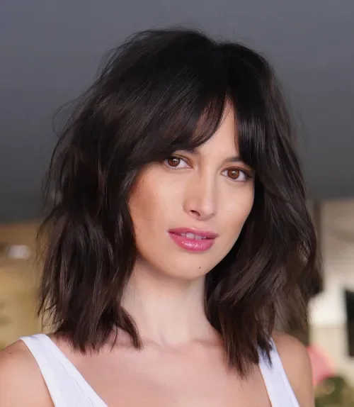 Layered Shag With Fringe