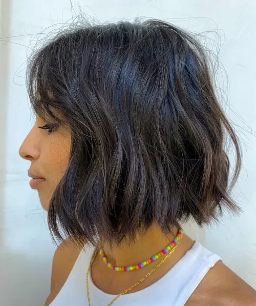 Shaggy Shoulder Cut With Volume
