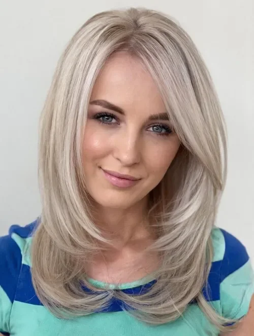 Classic Blonde Bob With Shine