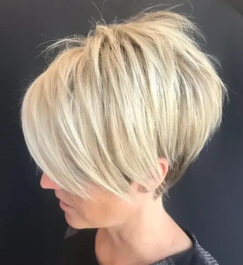 Feathered Crown Blonde Bixie
