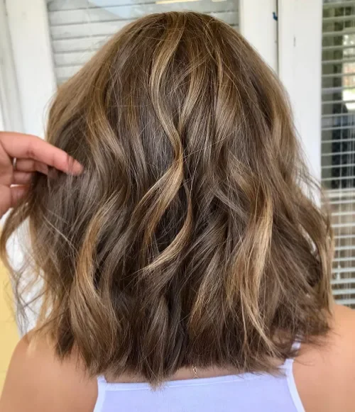 Tousled Midshaft Wave Lob