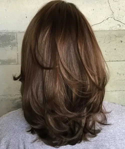 Chocolate Wavy Layers Lob