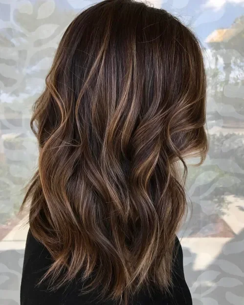 Golden Caramel Balayage Long Waves