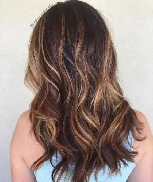Mid-Length Bronzed Caramel Wave