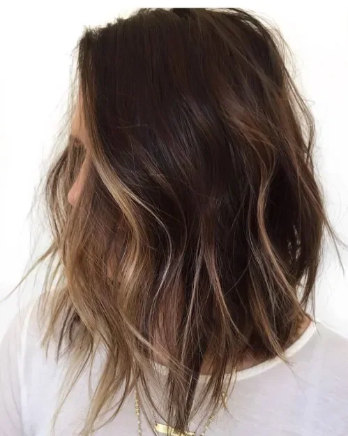 Long Brown With Hidden Caramel Bloom