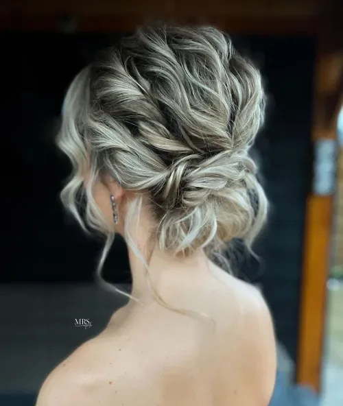 Loose Wave Twist Updo