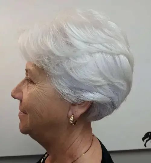 Soft Powder Blue Feathered Lob