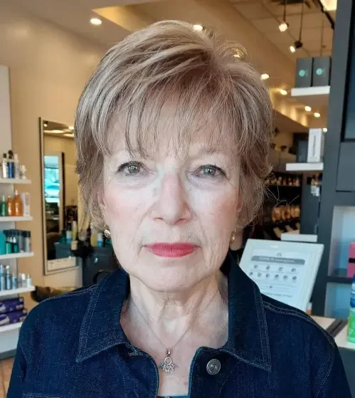 Cool Silver Gray Classic Pixie