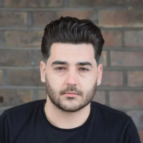 Classic Slicked Side Part Fade
