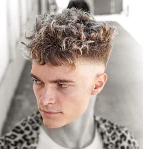 Short Curly Top With Fringe