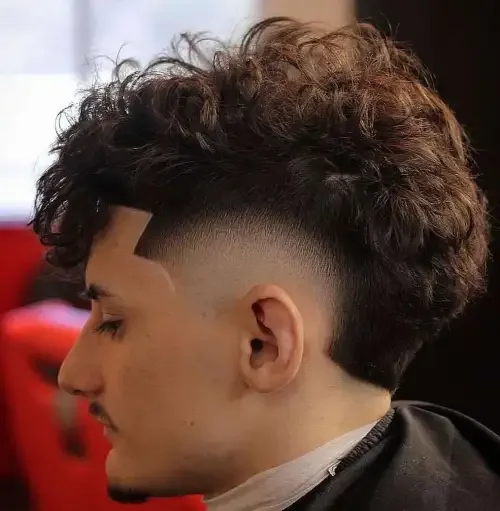 Dense Curly Top With Taper