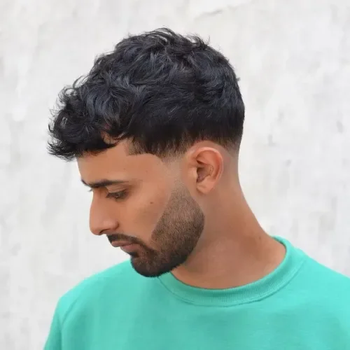 Fluffy Crop Fade With Fringe