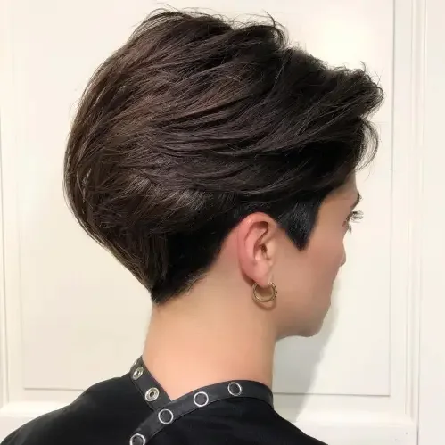Dramatic Side-Swept Pixie Crop
