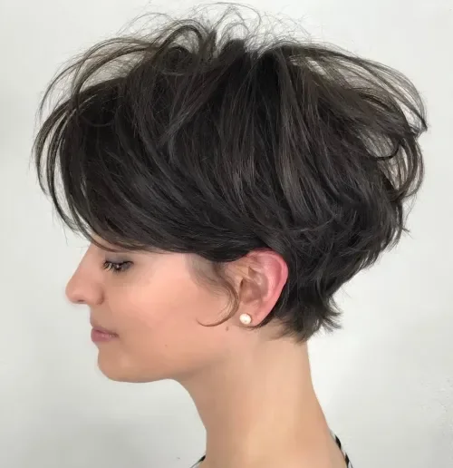 Classic Tousled Pixie With Curves