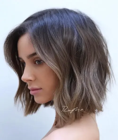 Choppy Short Wavy Bob
