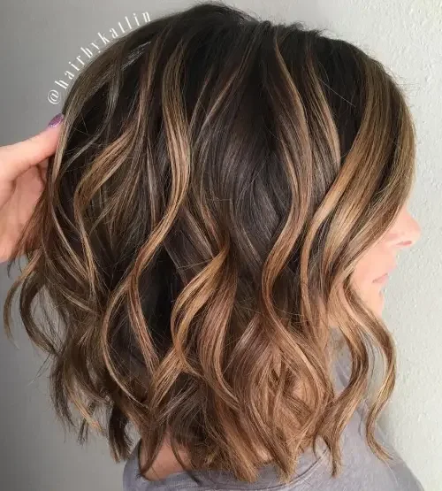 Defined Ribbon Wavy Lob