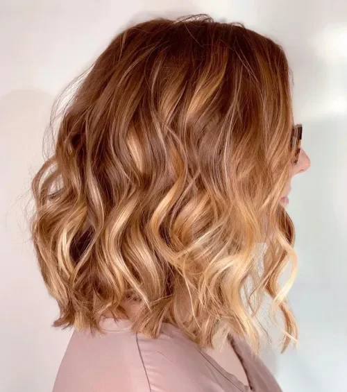 Long Cascading Wavy Bob