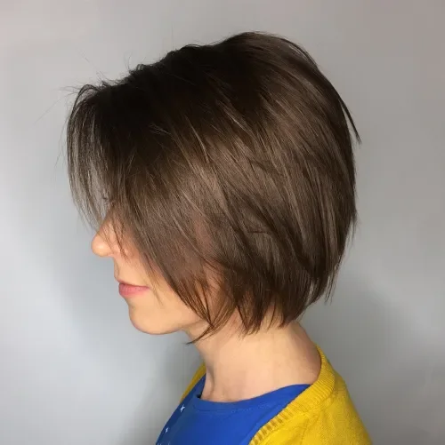 Neck-Length Espresso Shag Bob
